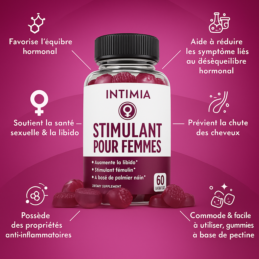 Gummies Boost Libido  – Énergie & Bien-Être – Framboise 💗